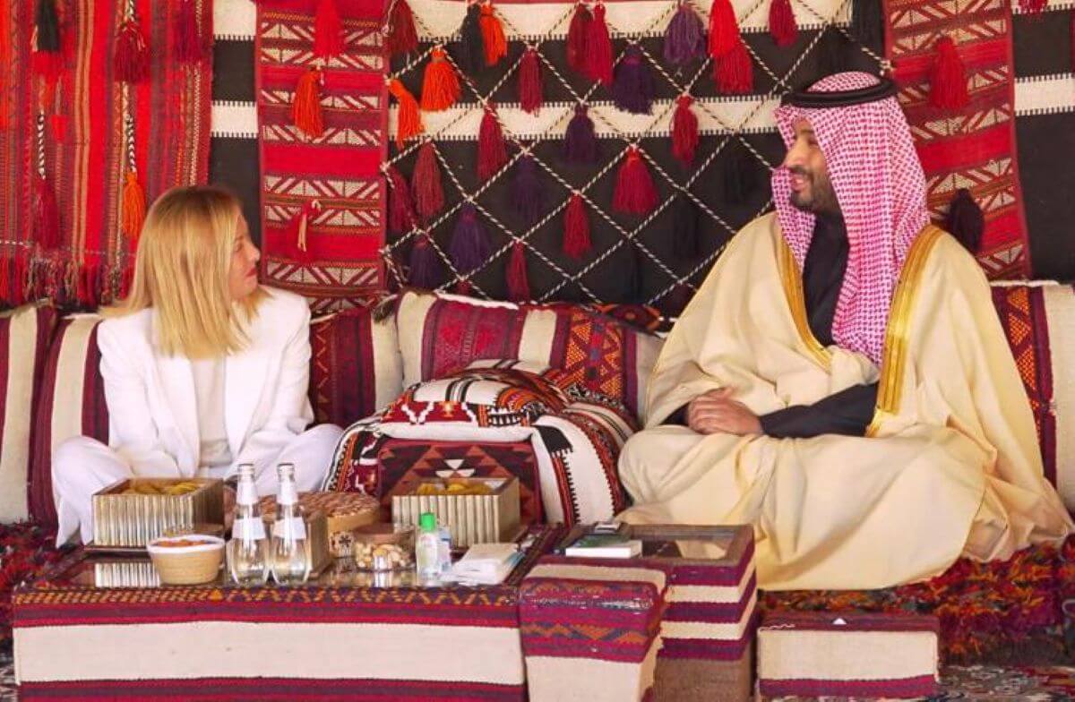 meloni arabia saudita