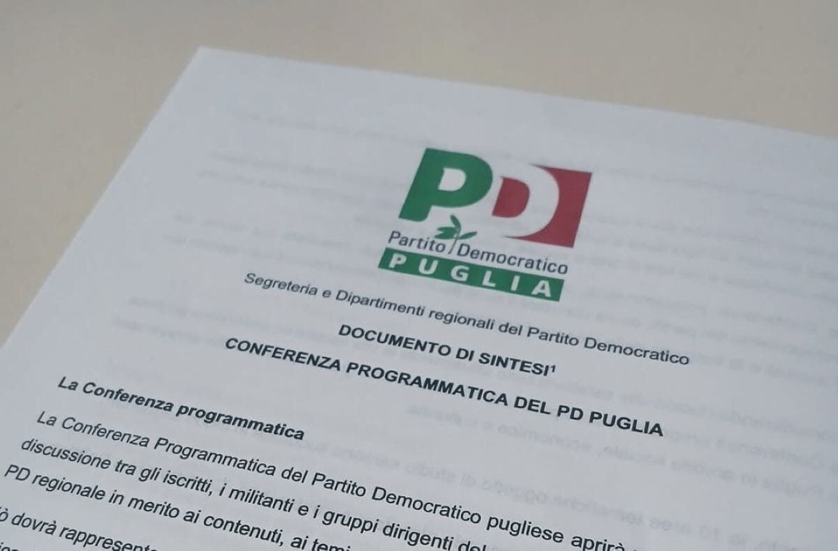 conferenza programmatica pd puglia