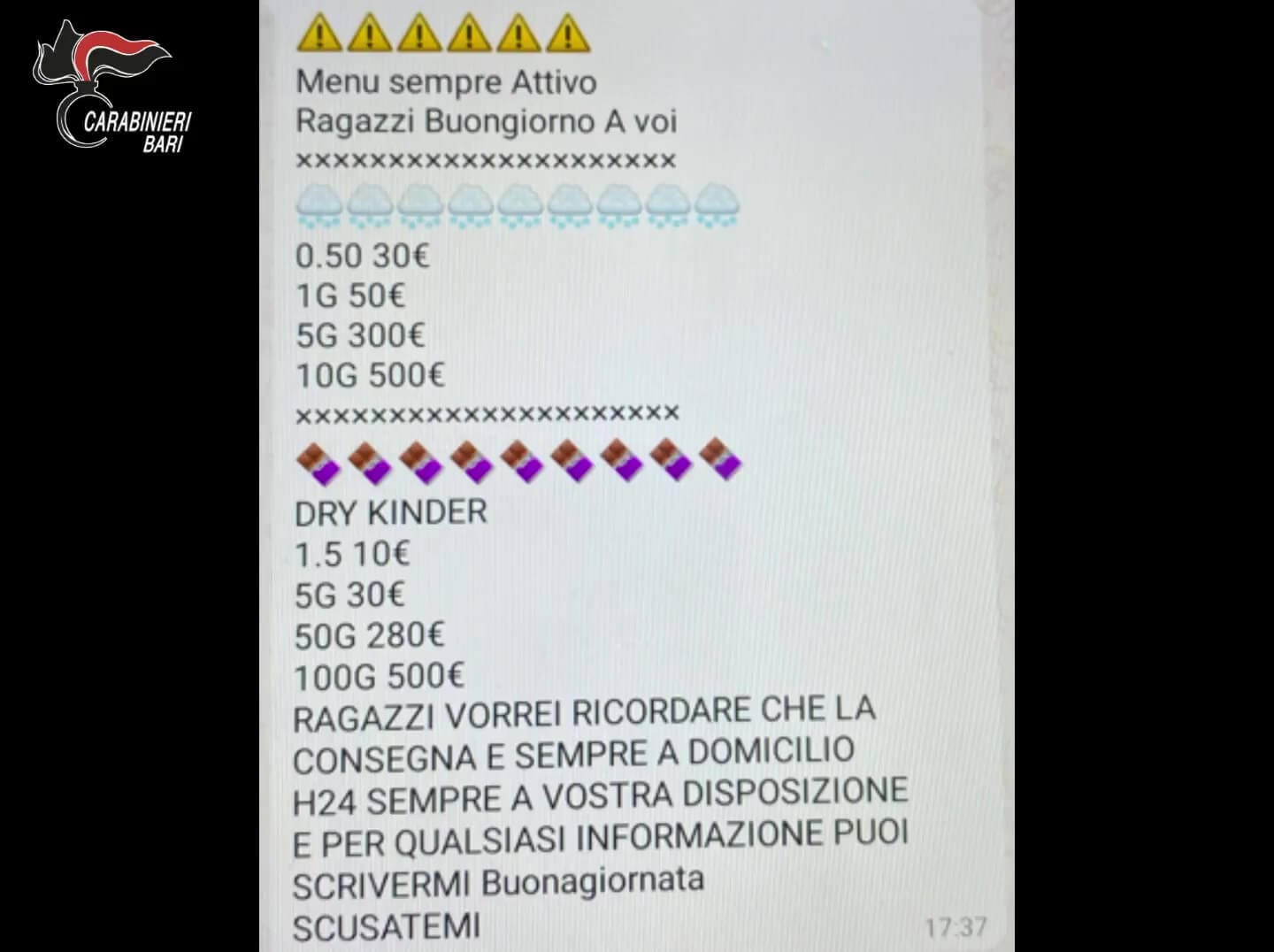 droga cassano delle murge