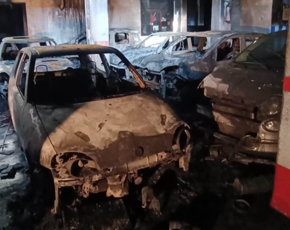 incendio garage carbonara