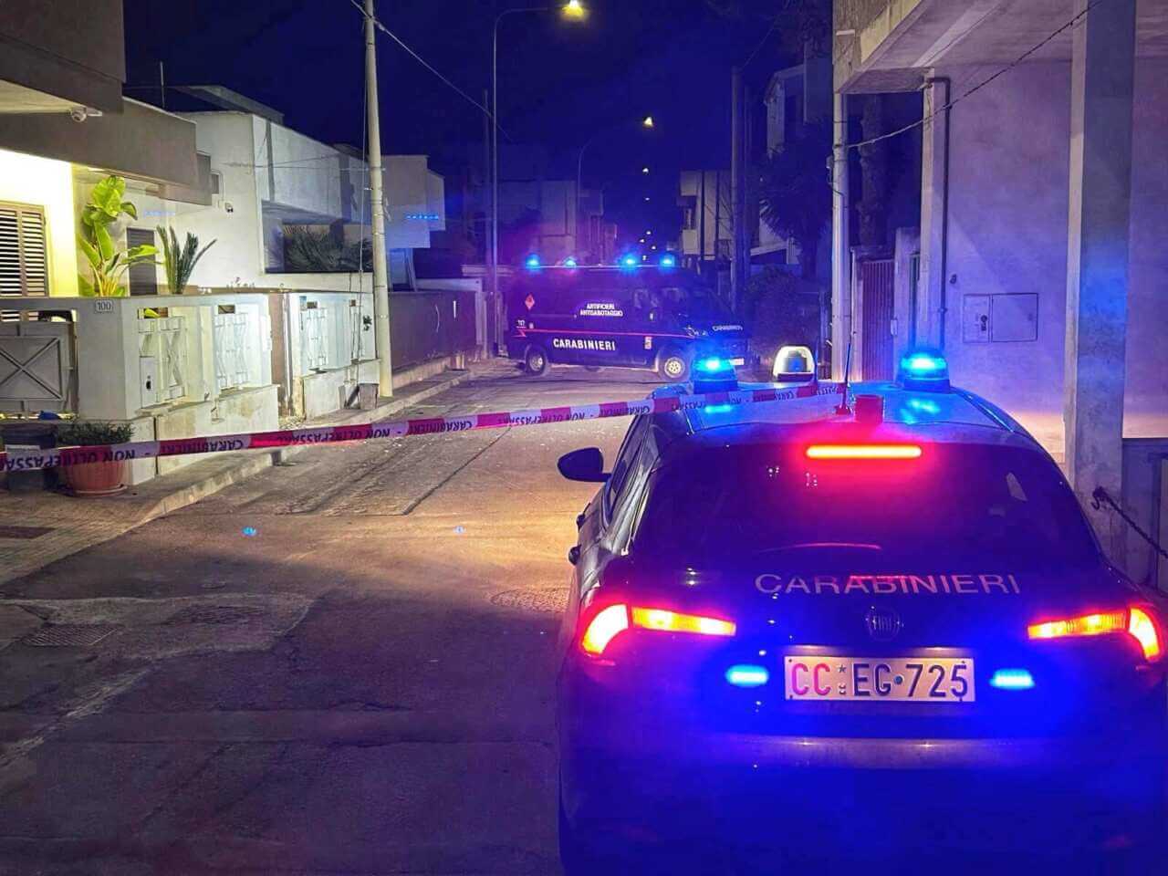 attentato b&b carmiano