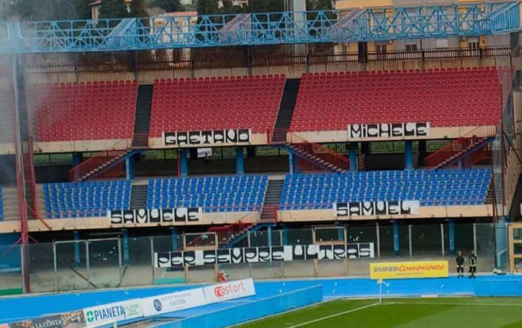 omaggio catania tifosi foggia