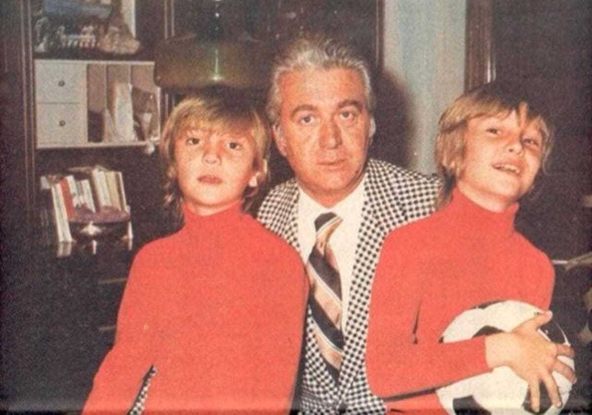 Tommaso Maestrelli con i figli Massimo e Maurizio