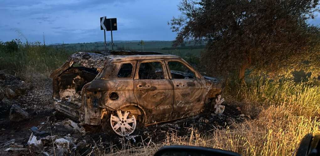 auto incendiata andria