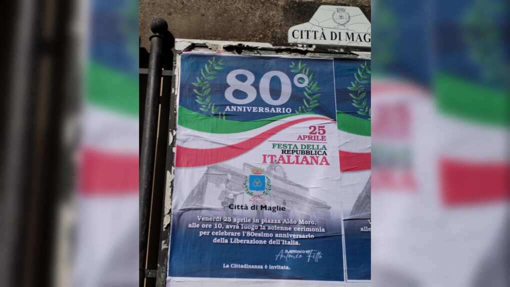 gaffe 25 aprile maglie