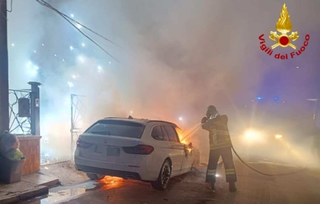 incendio auto san pietro vernotico