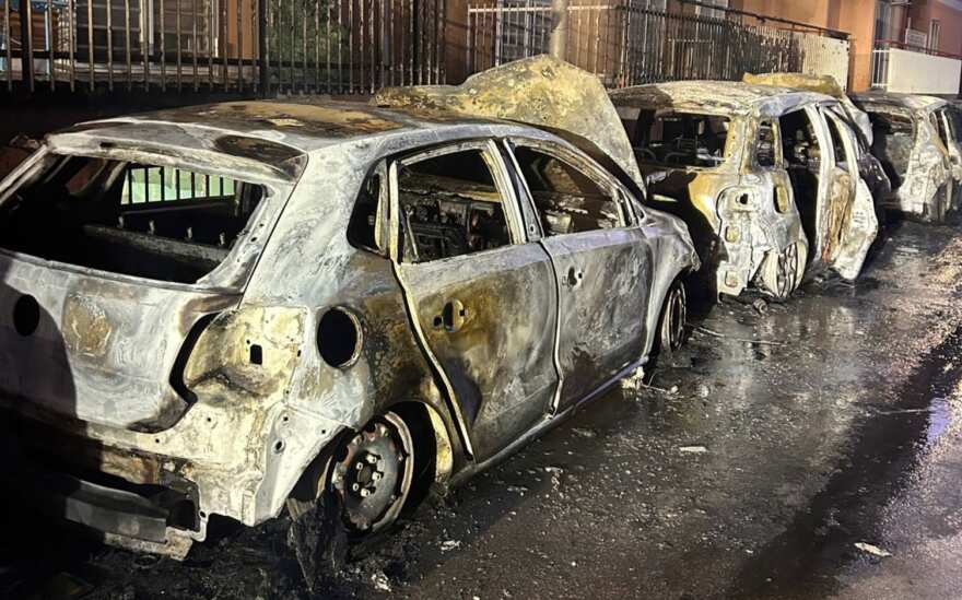 incendio auto valenzano