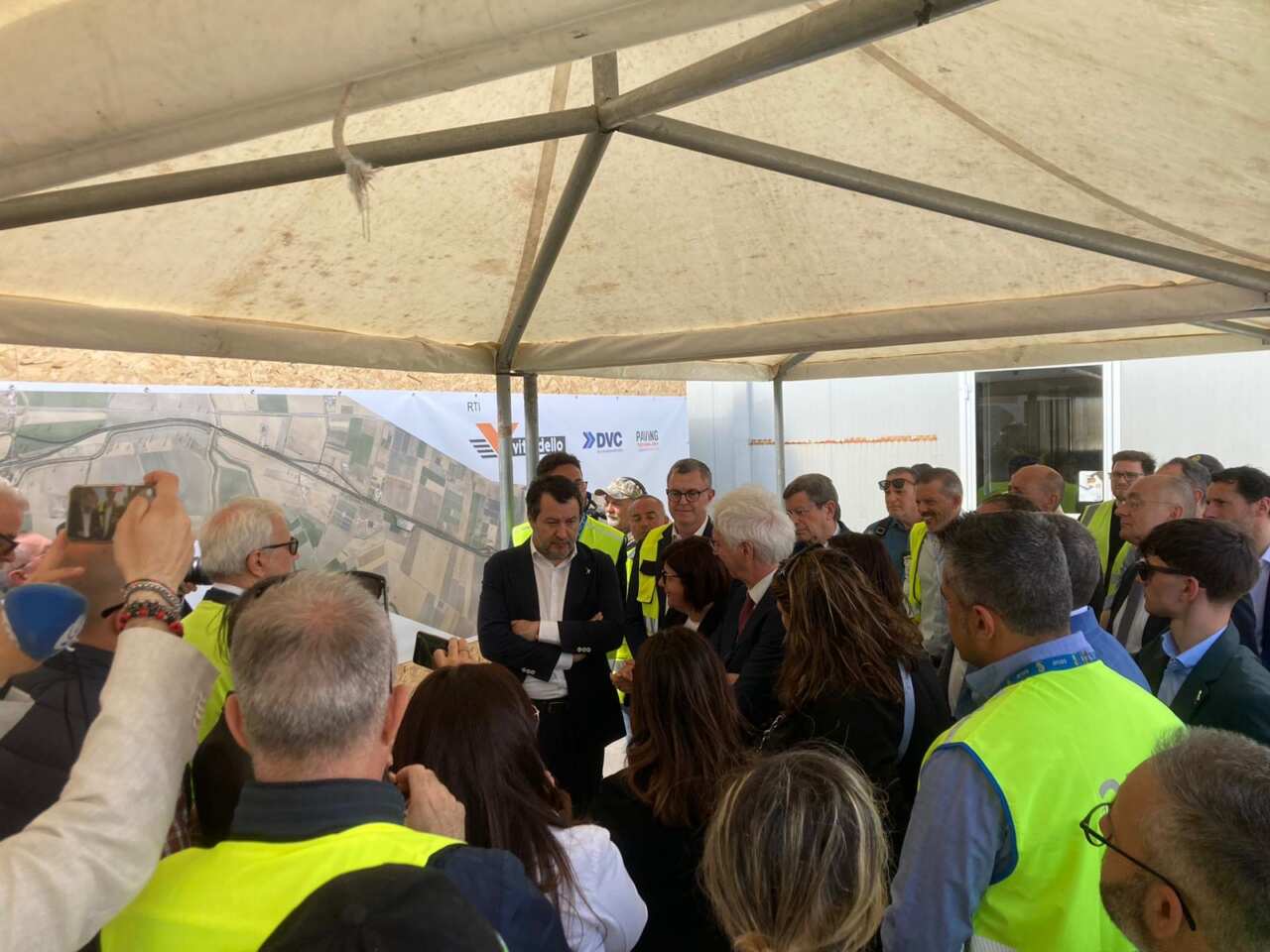 sopralluogo salvini statale 16