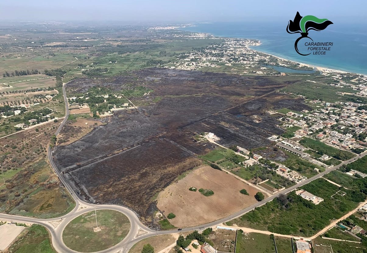 incendio torre chianca