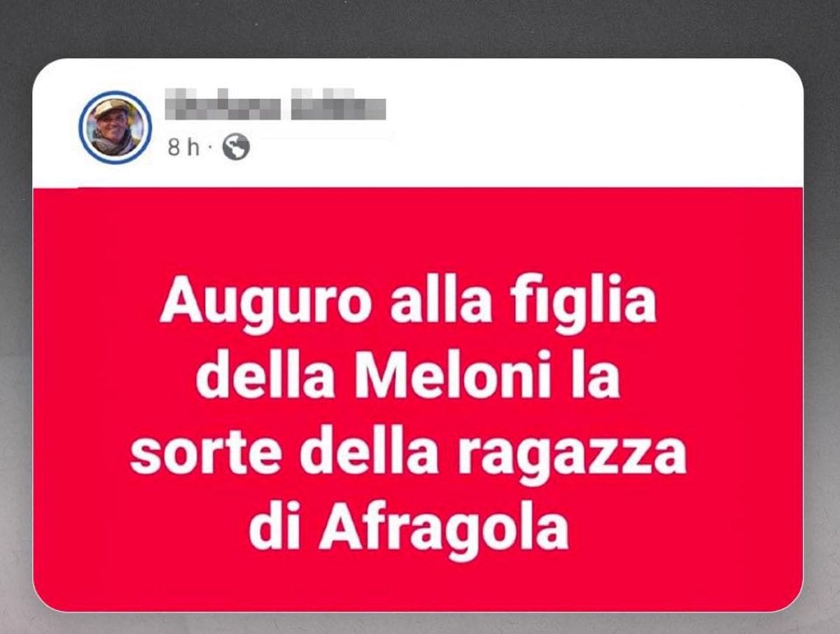 post professore figlia meloni