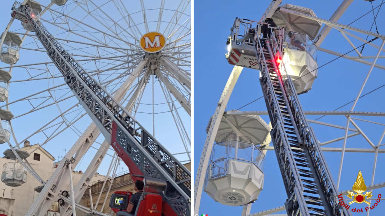 vigili del fuoco ruota panoramica molfetta