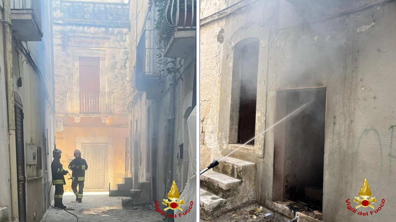 incendio gioia del colle