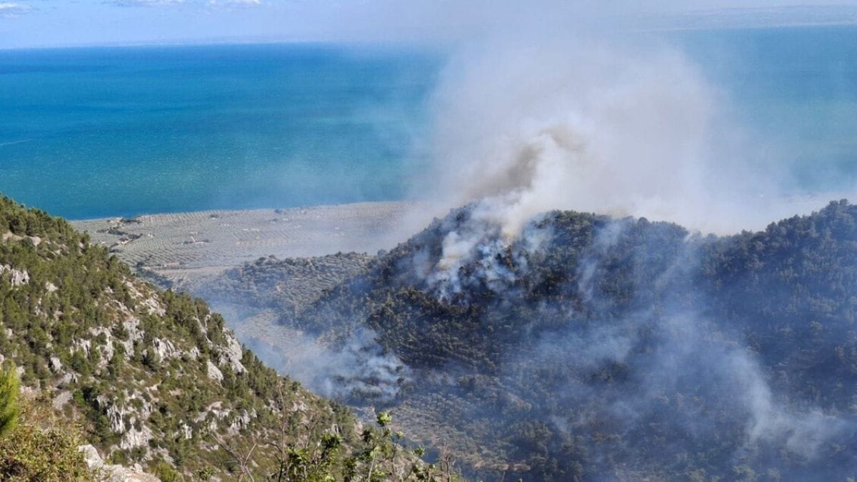 incendio monte sant'angelo