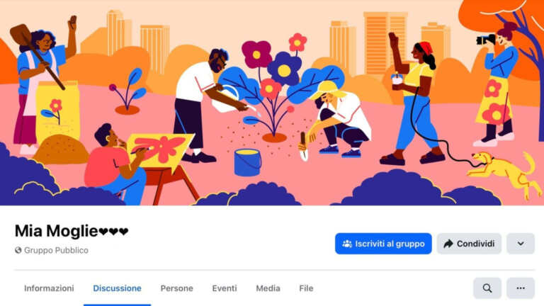 gruppo facebook mia moglie