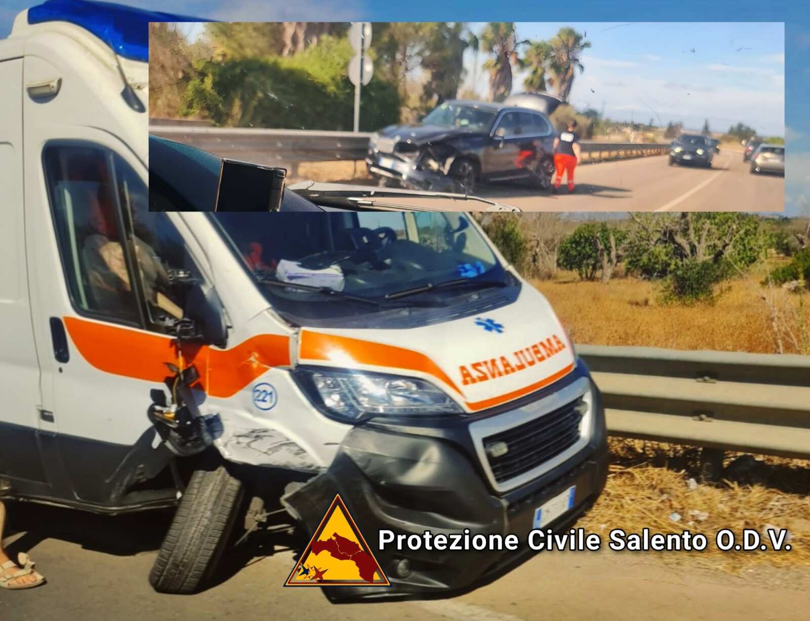incidente suv ambulanza