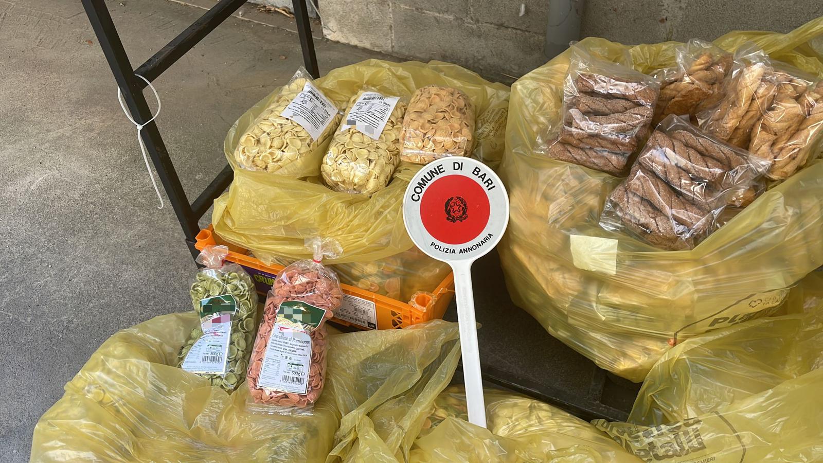 taralli orecchiette sequestrati