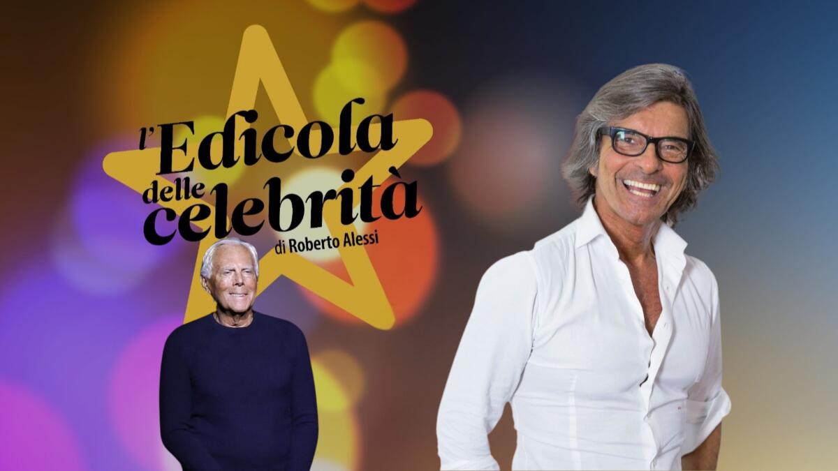 l'edicola delle celebrità armani