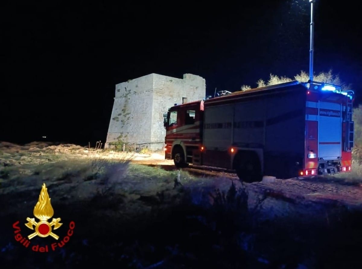 vigili del fuoco torre di granchio rosso