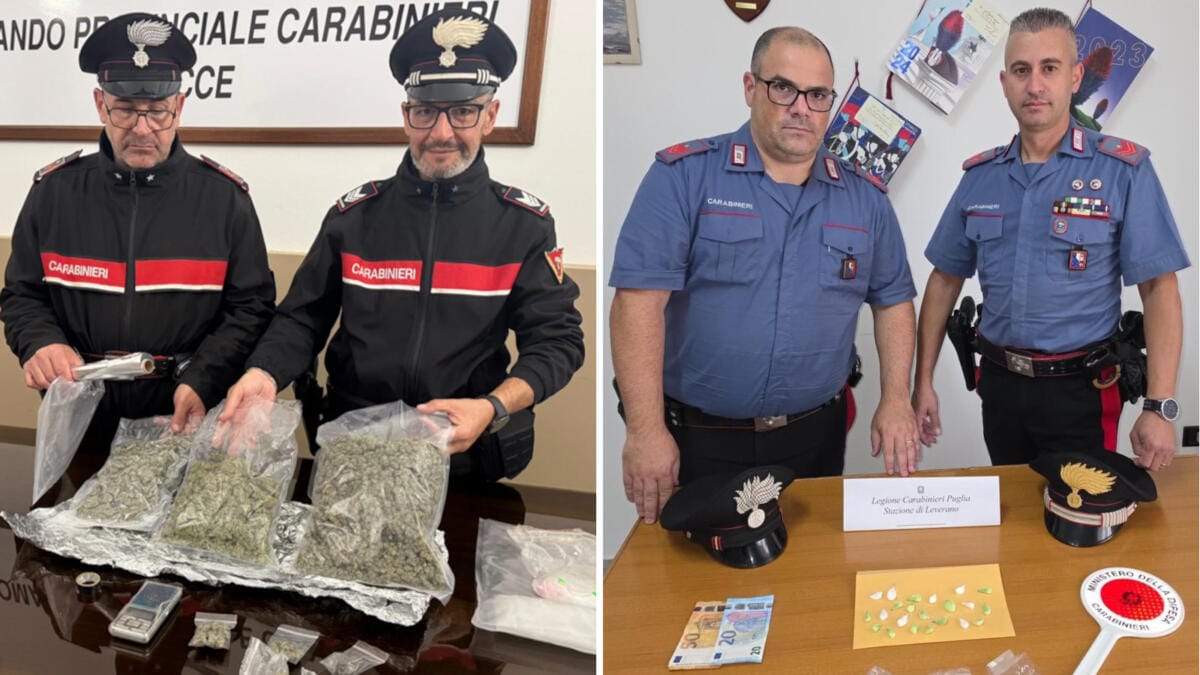droga carabinieri lecce