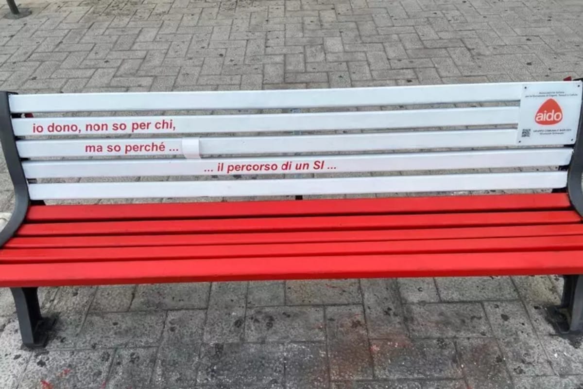 panchina del dono aido