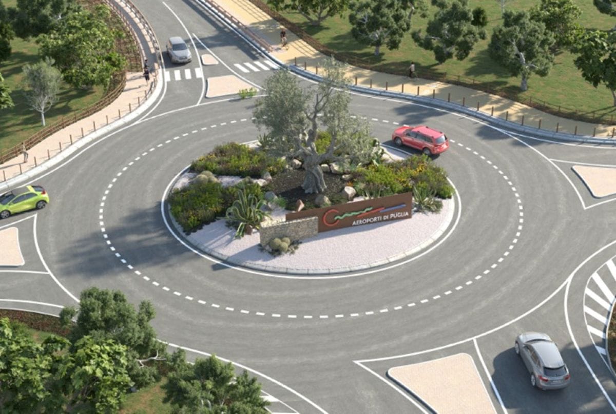 rendering viabilità aeroporto