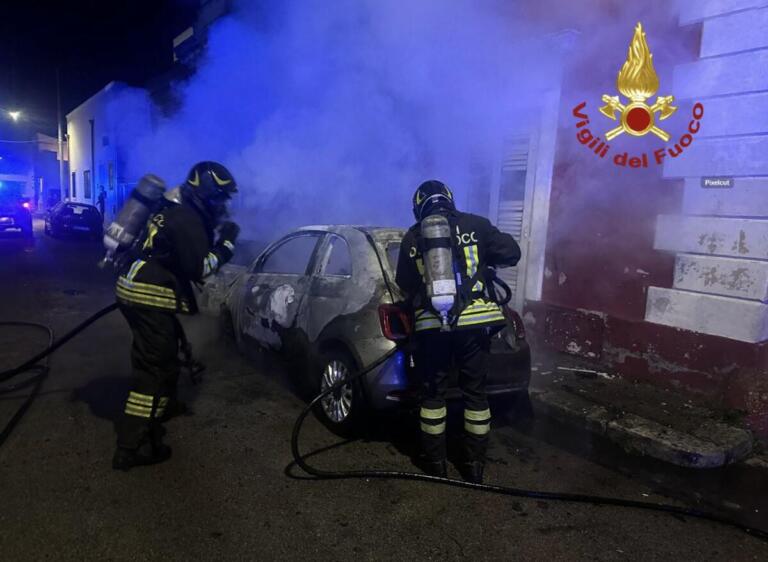 incendio auto trepuzzi
