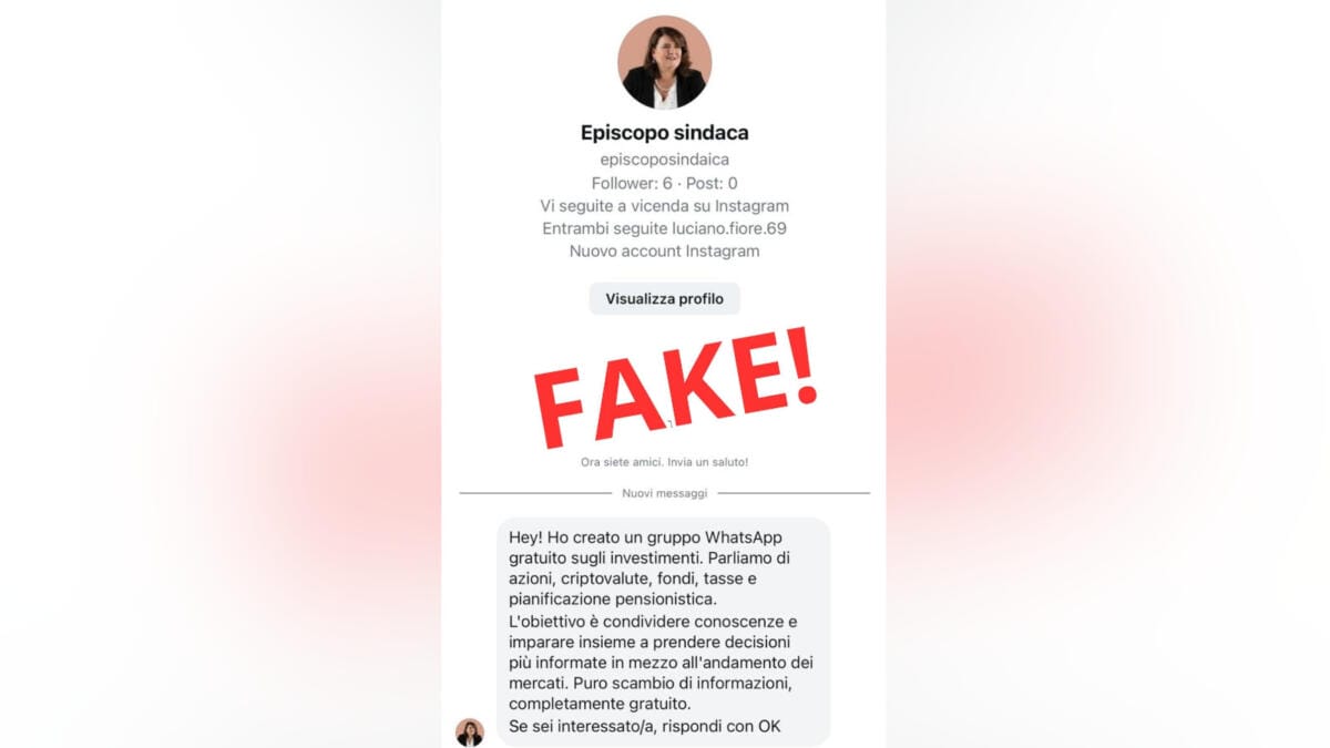 profilo fake sindaca foggia