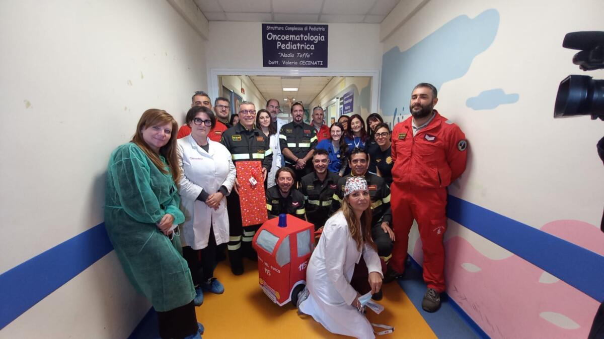 vigili del fuoco ospedale taranto