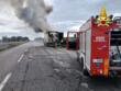 incendio tir torchiarolo