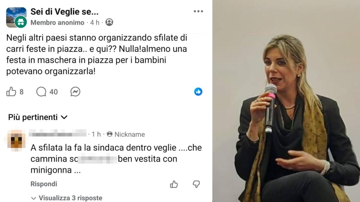 insulti sessisti sindaca veglie