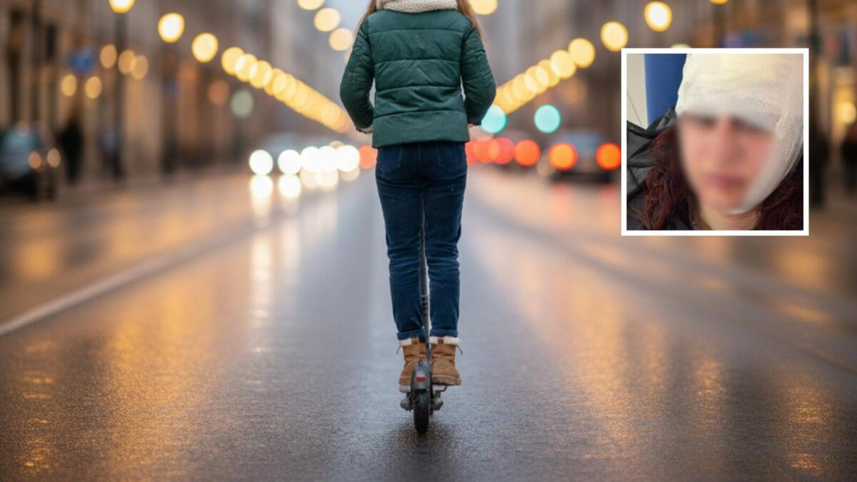 ragazza in monopattino aggredito